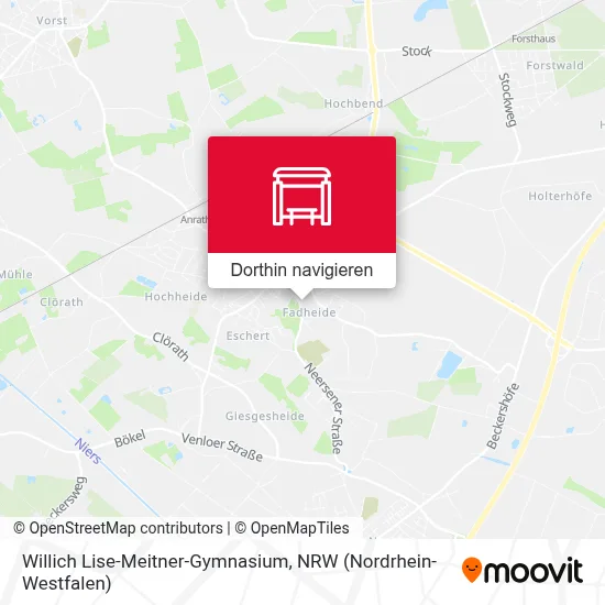 Willich Lise-Meitner-Gymnasium Karte