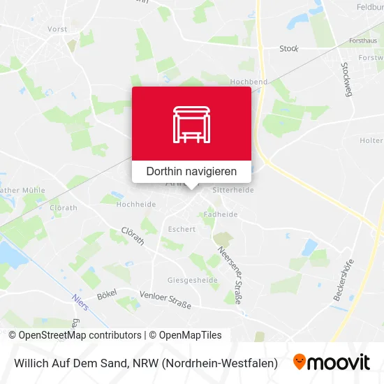 Willich Auf Dem Sand Karte