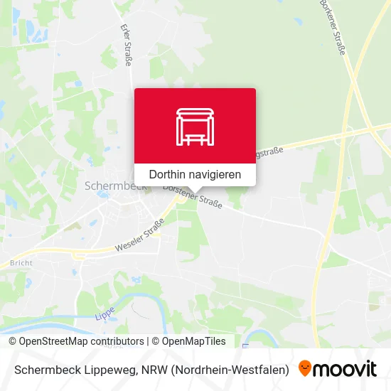Schermbeck Lippeweg Karte