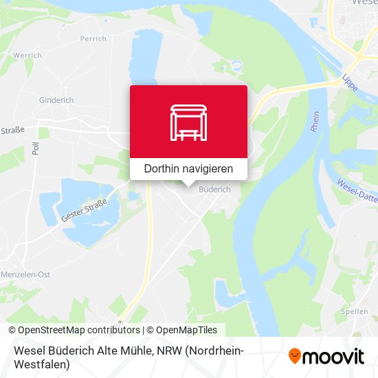 Wesel Büderich Alte Mühle Karte