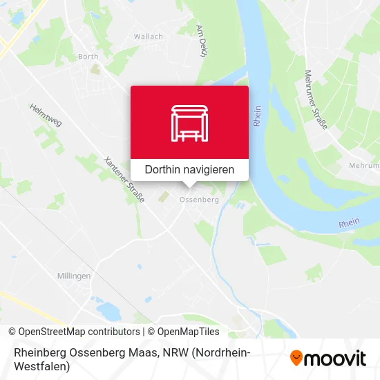 Rheinberg Ossenberg Maas Karte