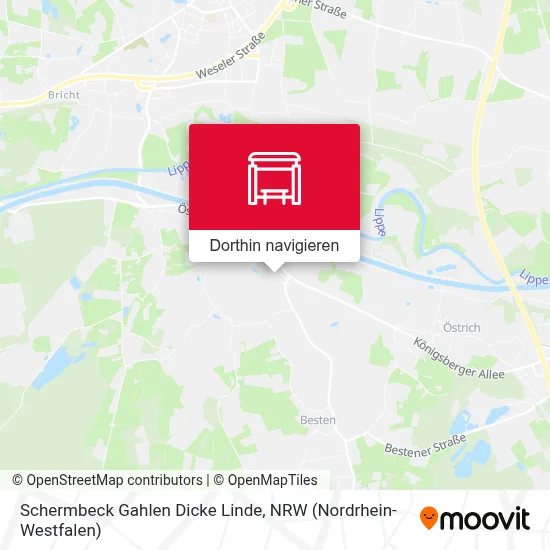 Schermbeck Gahlen Dicke Linde Karte