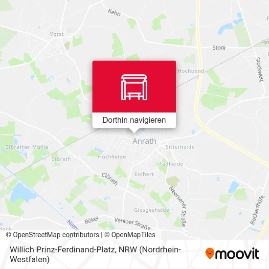 Willich Prinz-Ferdinand-Platz Karte