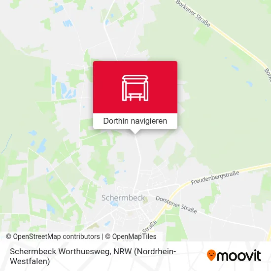 Schermbeck Worthuesweg Karte
