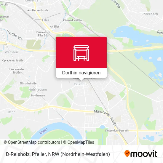 D-Reisholz, Pfeiler Karte