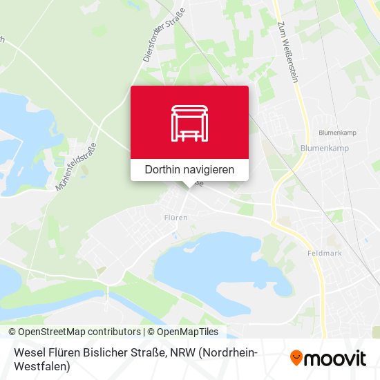 Wesel Flüren Bislicher Straße Karte