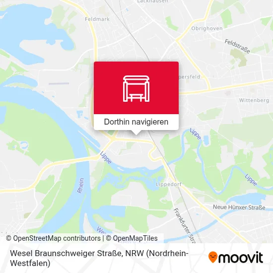 Wesel Braunschweiger Straße Karte