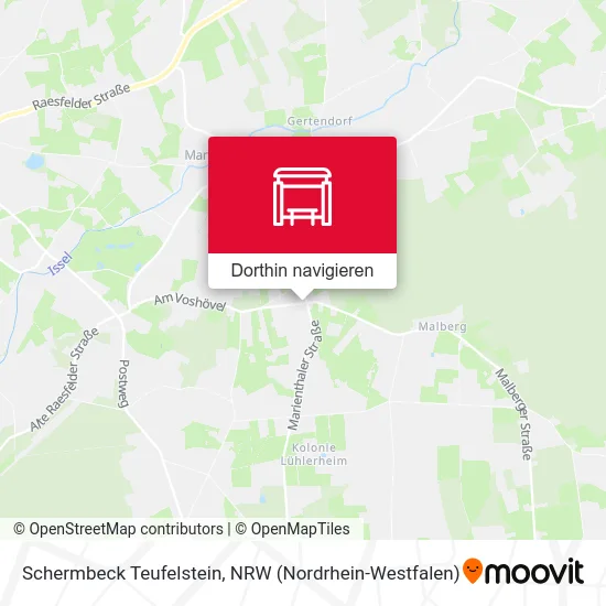 Schermbeck Teufelstein Karte