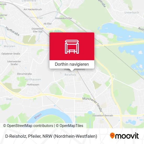 D-Reisholz, Pfeiler Karte