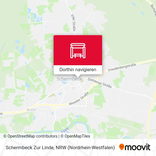 Schermbeck Zur Linde Karte