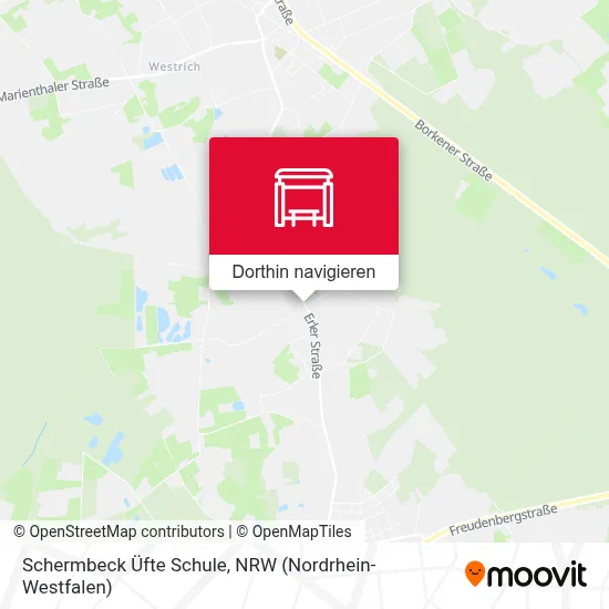 Schermbeck Üfte Schule Karte