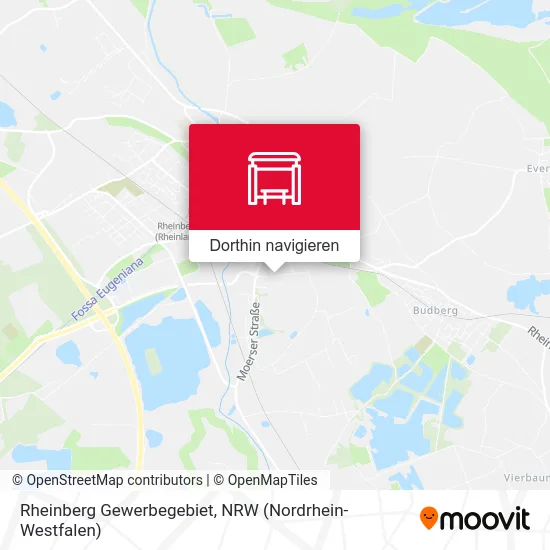 Rheinberg Gewerbegebiet Karte