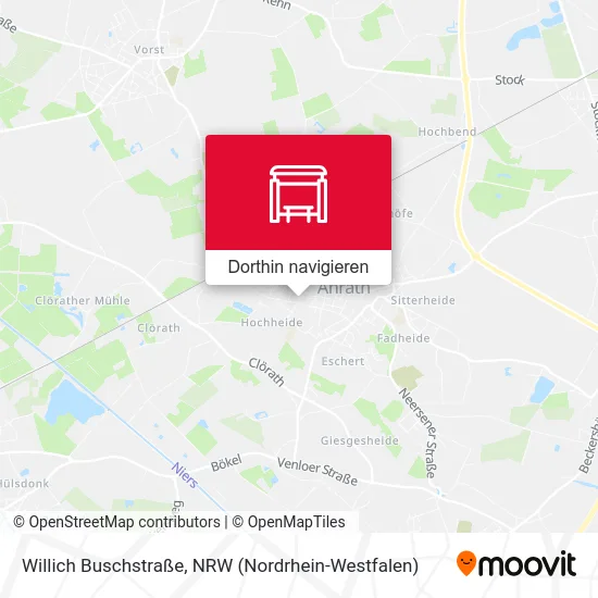 Willich Buschstraße Karte