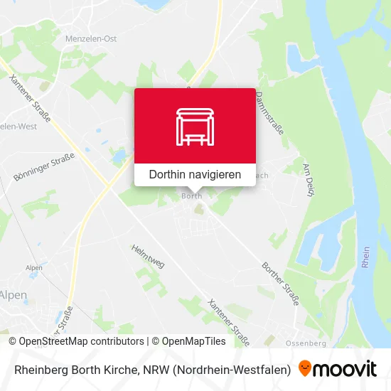 Rheinberg Borth Kirche Karte