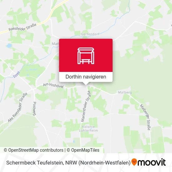 Schermbeck Teufelstein Karte