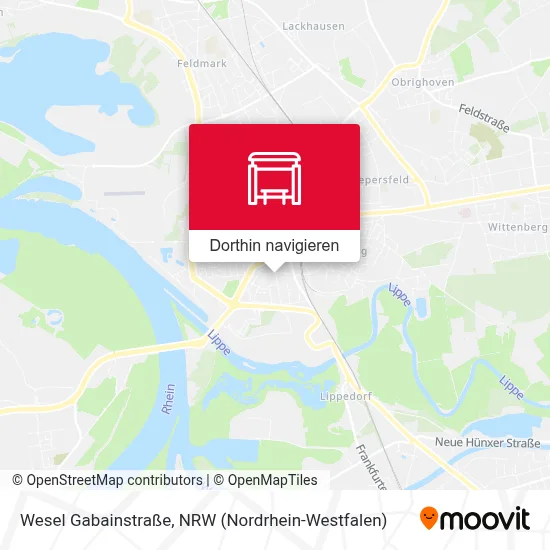 Wesel Gabainstraße Karte