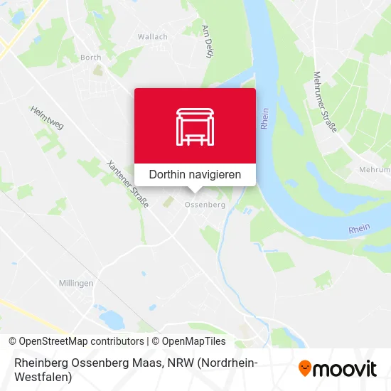 Rheinberg Ossenberg Maas Karte