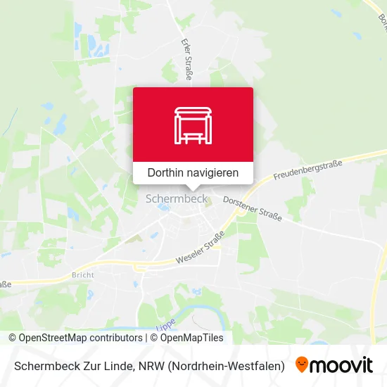 Schermbeck Zur Linde Karte