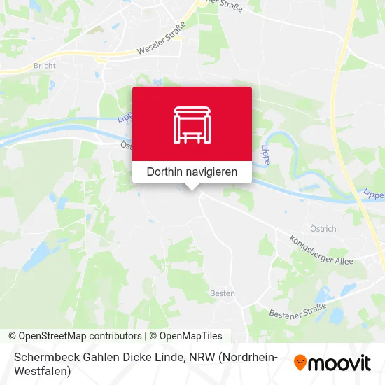 Schermbeck Gahlen Dicke Linde Karte