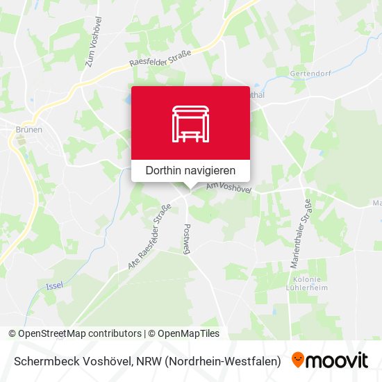 Schermbeck Voshövel Karte