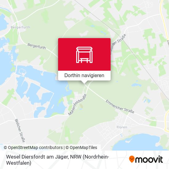 Wesel Diersfordt am Jäger Karte
