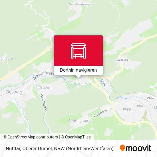 Nuttlar, Oberer Dümel Karte