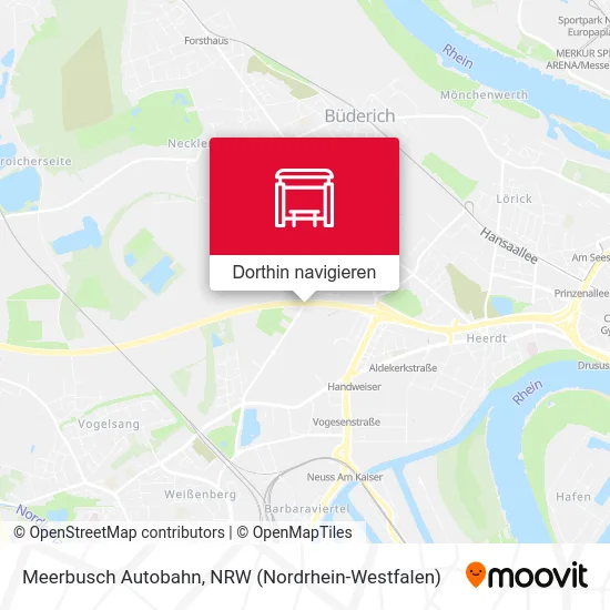 Meerbusch Autobahn Karte