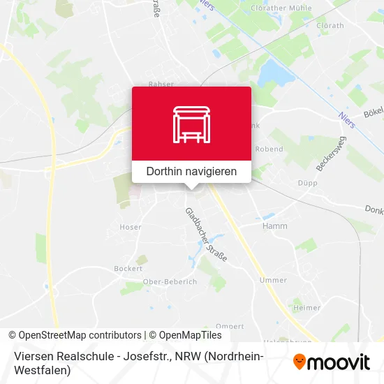 Viersen Realschule - Josefstr. Karte