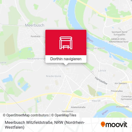 Meerbusch Witzfeldstraße Karte