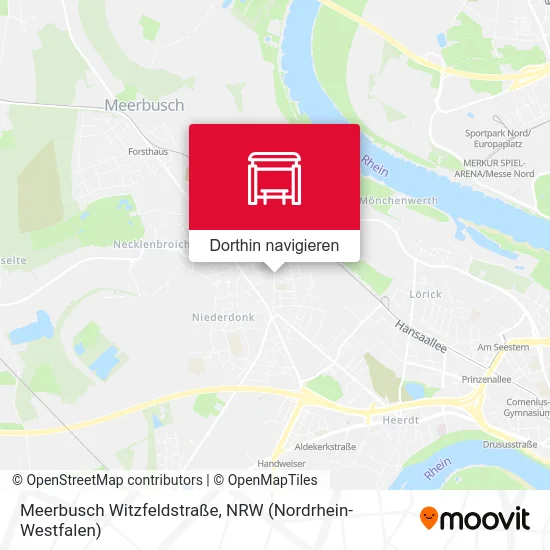 Meerbusch Witzfeldstraße Karte