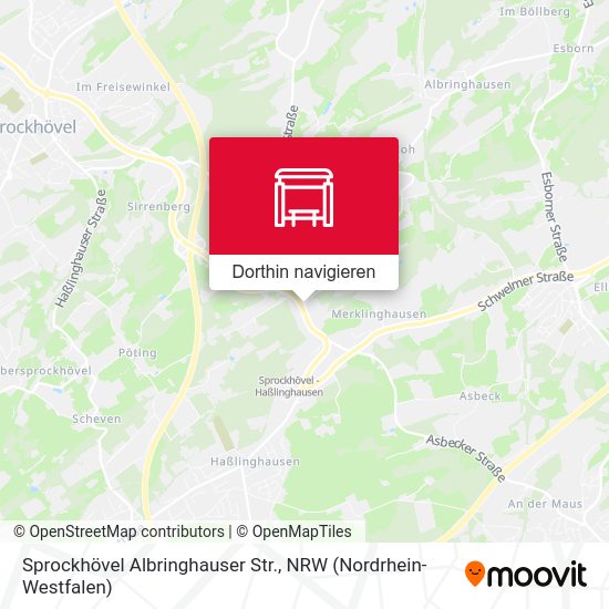 Sprockhövel Albringhauser Str. Karte