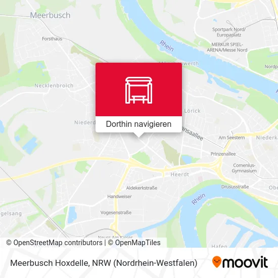 Meerbusch Hoxdelle Karte