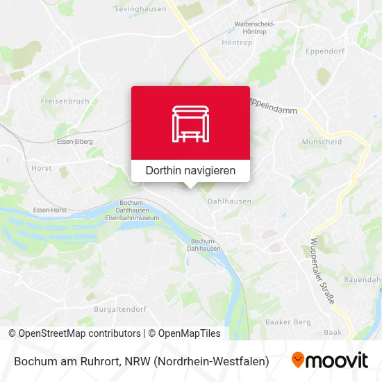 Bochum am Ruhrort Karte