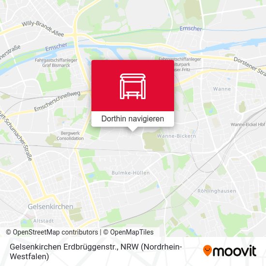Gelsenkirchen Erdbrüggenstr. Karte