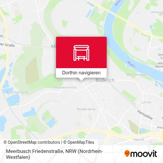 Meerbusch Friedenstraße Karte