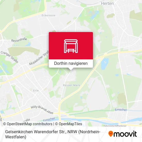 Gelsenkirchen Warendorfer Str. Karte