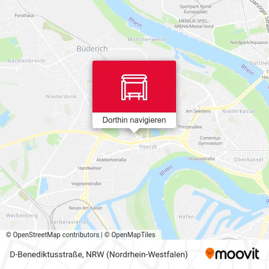 D-Benediktusstraße Karte