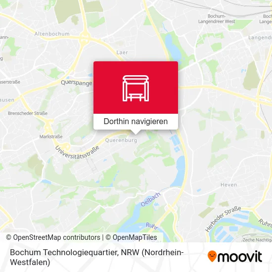 Bochum Technologiequartier Karte