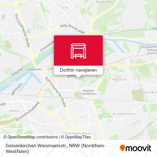 Gelsenkirchen Wiesmannstr. Karte