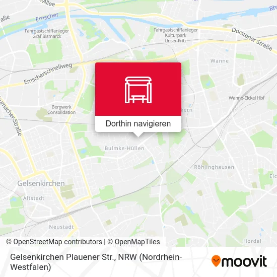 Gelsenkirchen Plauener Str. Karte