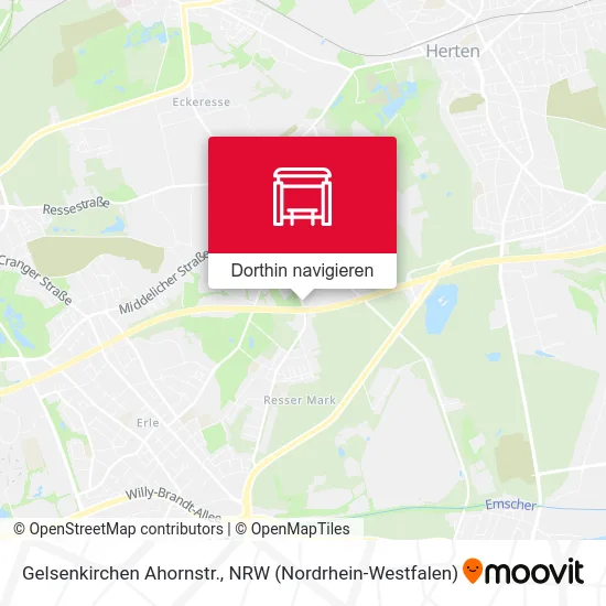 Gelsenkirchen Ahornstr. Karte