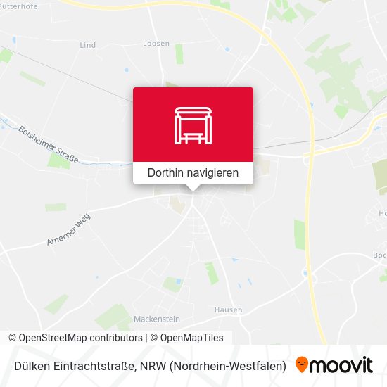 Dülken Eintrachtstraße Karte