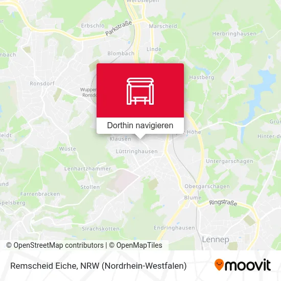 Remscheid Eiche Karte