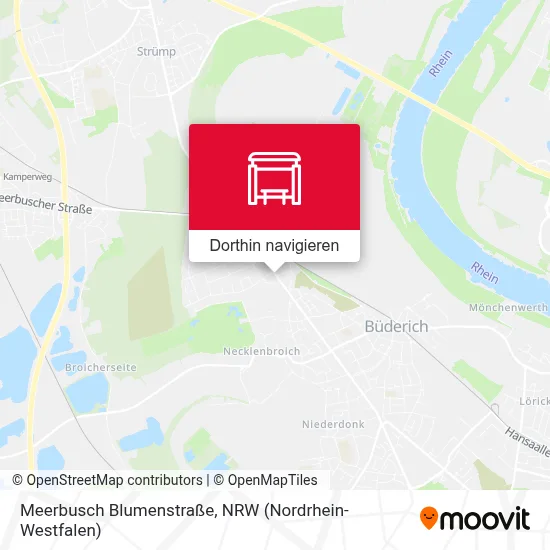 Meerbusch Blumenstraße Karte