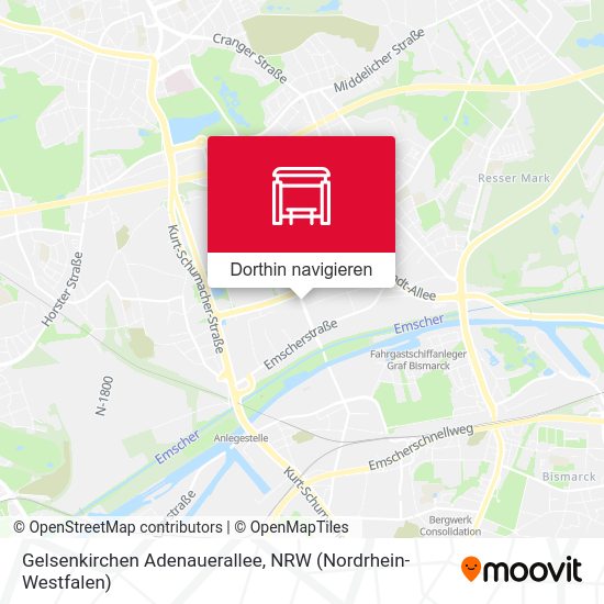 Gelsenkirchen Adenauerallee Karte