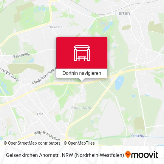 Gelsenkirchen Ahornstr. Karte