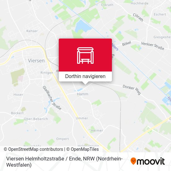 Viersen Helmholtzstraße / Ende Karte