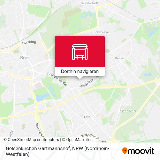 Gelsenkirchen Gartmannshof Karte