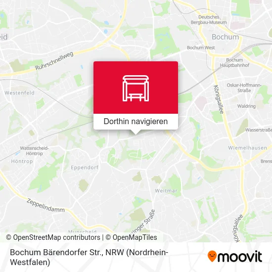 Bochum Bärendorfer Str. Karte