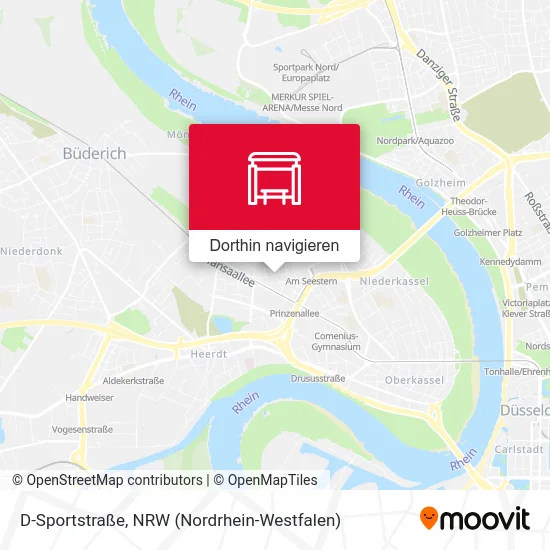 D-Sportstraße Karte